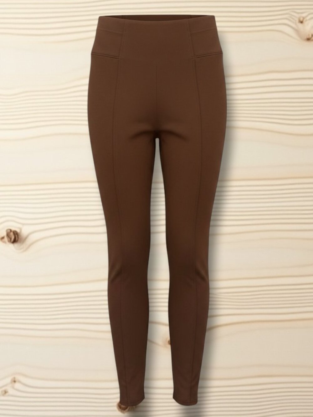 Spanx Faux Suede High Rise Shaping Leggings Tan Small Petite